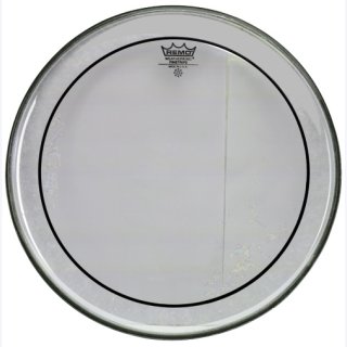 Remo 22" Pinstribe transparent